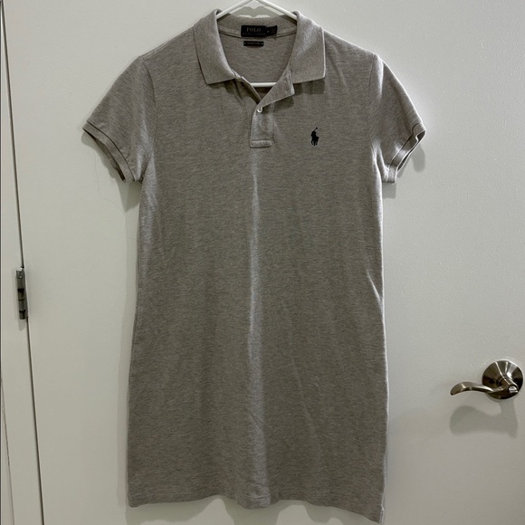Ralph Lauren Heather Gray Polo Dress - Picture 1 of 3